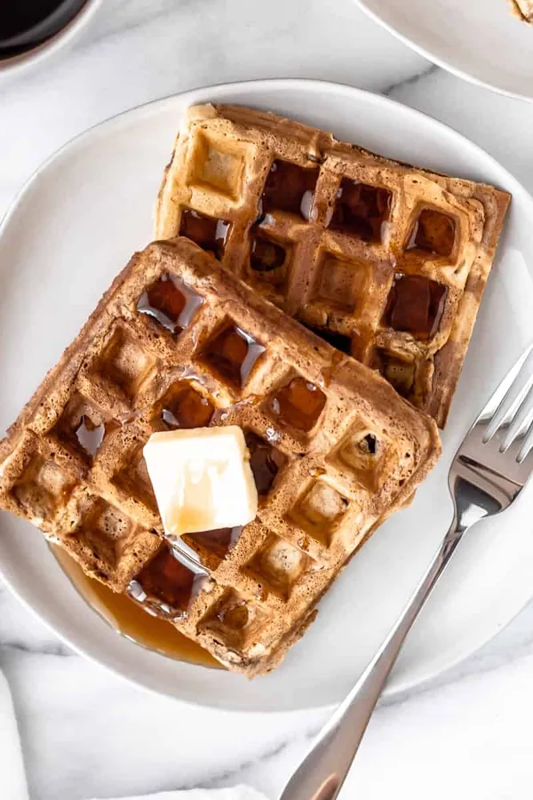 Chocolate Peanut Butter Waffles