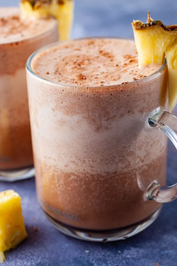 Chocolate Pineapple Smoothie with Collagen