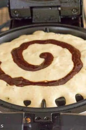 Cinnamon Roll Waffle for One