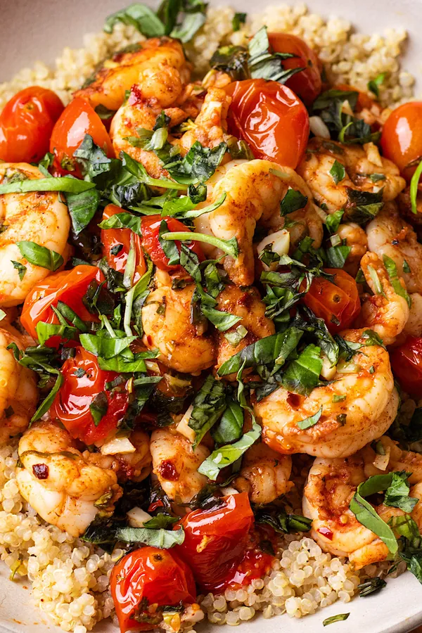 Citrus Shrimp with Burst Cherry Tomatoes