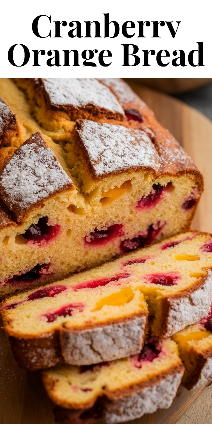 Cranberry Orange Bread Pinterest Pin