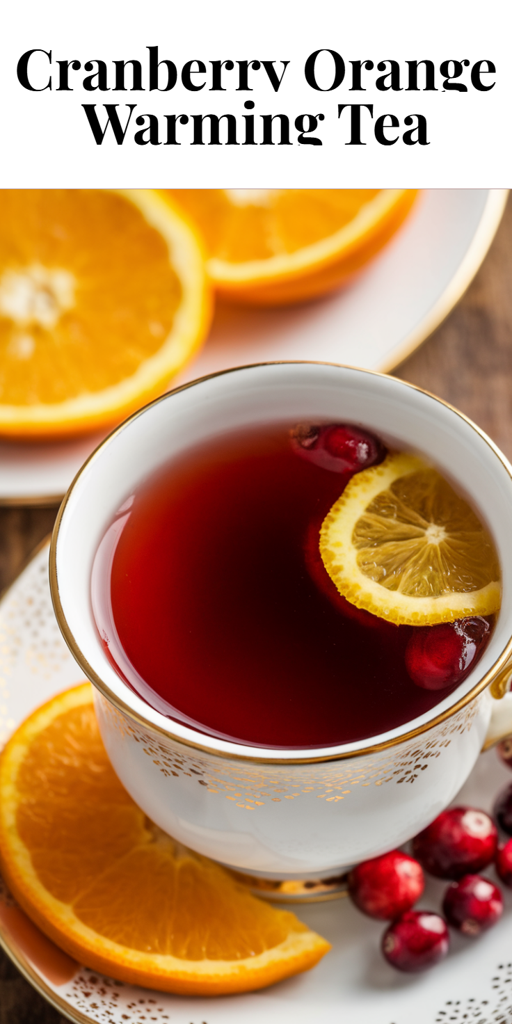 Cranberry Orange Warming Tea Pinterest Pin