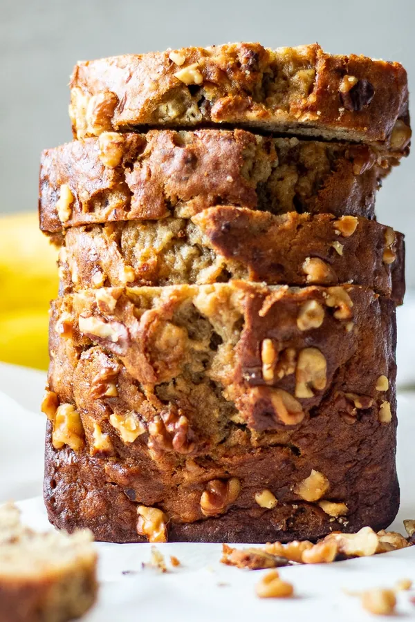 Dairy Free Banana Bread Recipe - Moist with 3 Bananas