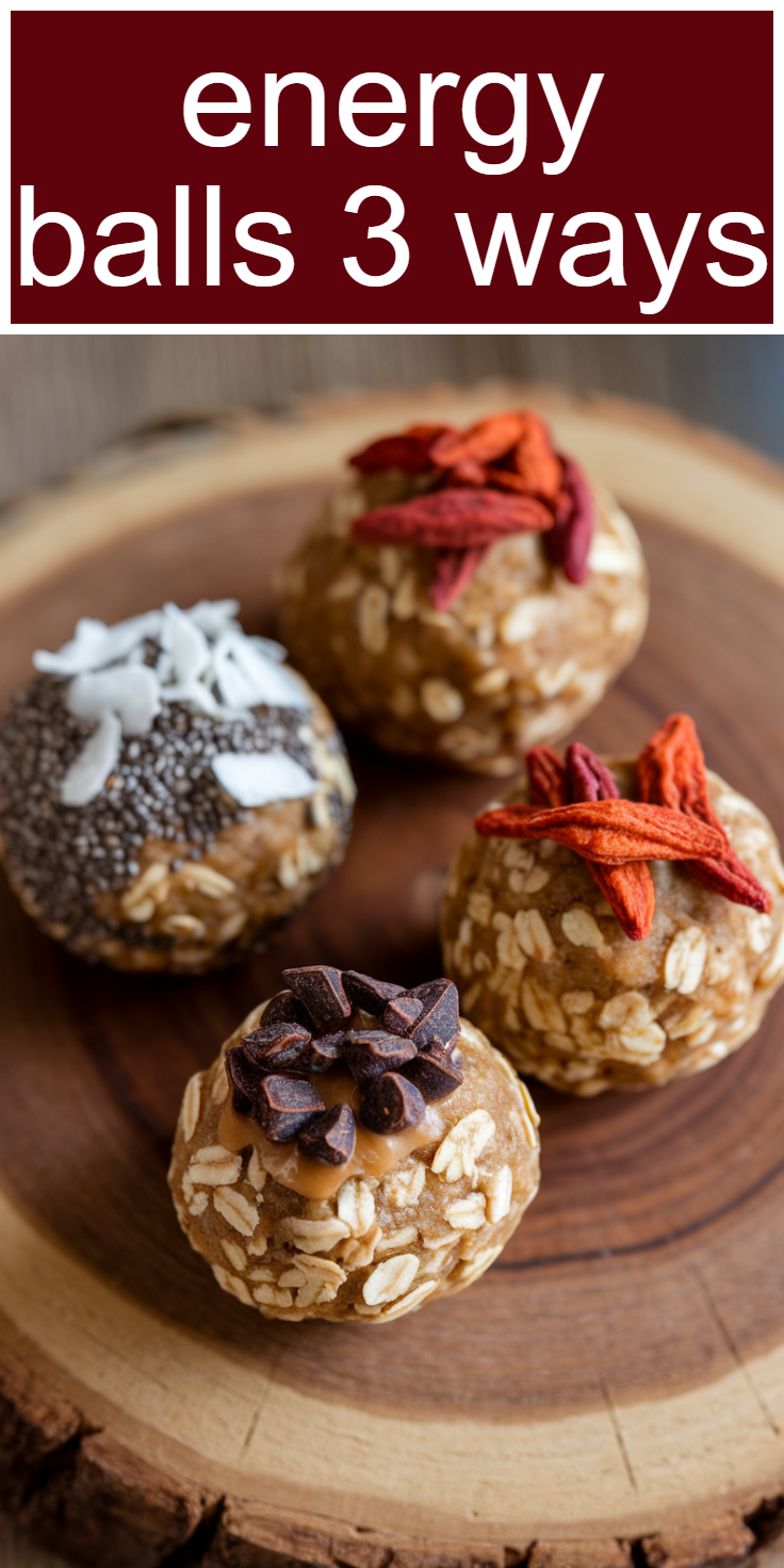 Energy Balls 3 Ways Pinterest Pin