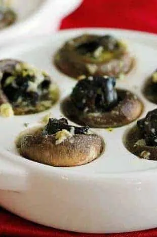 Escargots in Mushroom Caps with Garlic Butter