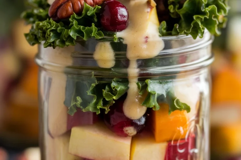 Fall Salad Jars with Maple Vinaigrette - Featured Image