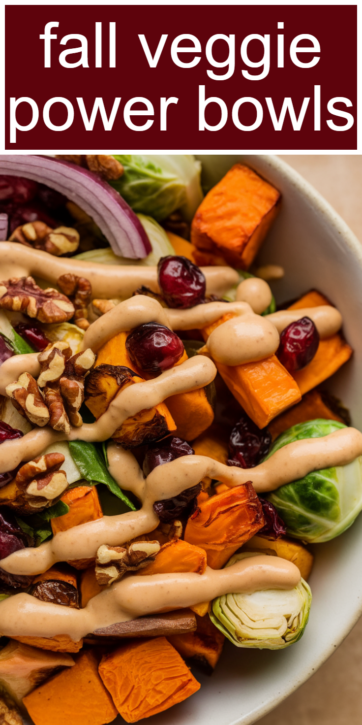Fall Veggie Power Bowls Pinterest Pin
