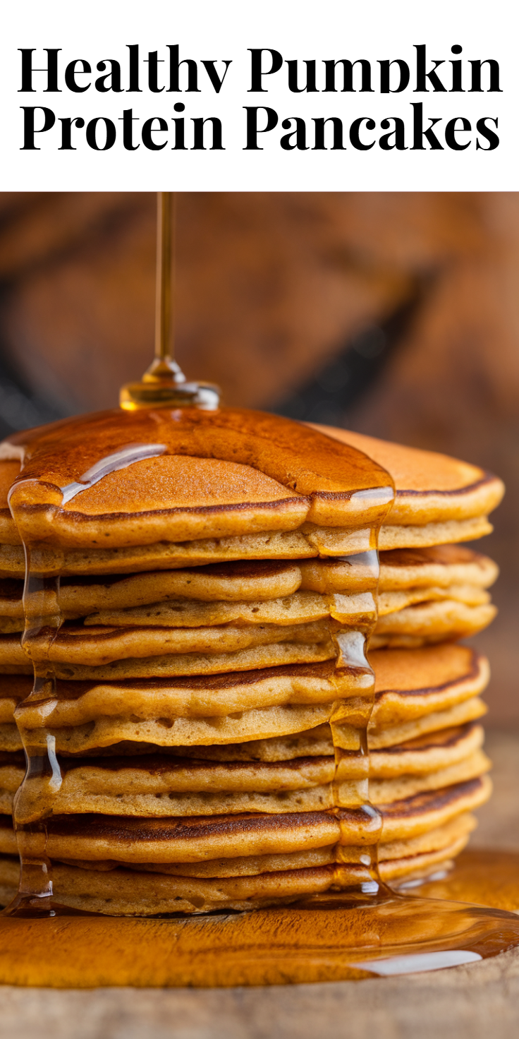 Healthy Pumpkin Protein Pancakes Pinterest Pin