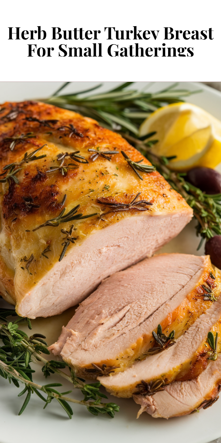 Herb Butter Turkey Breast for Small Gatherings Pinterest Pin