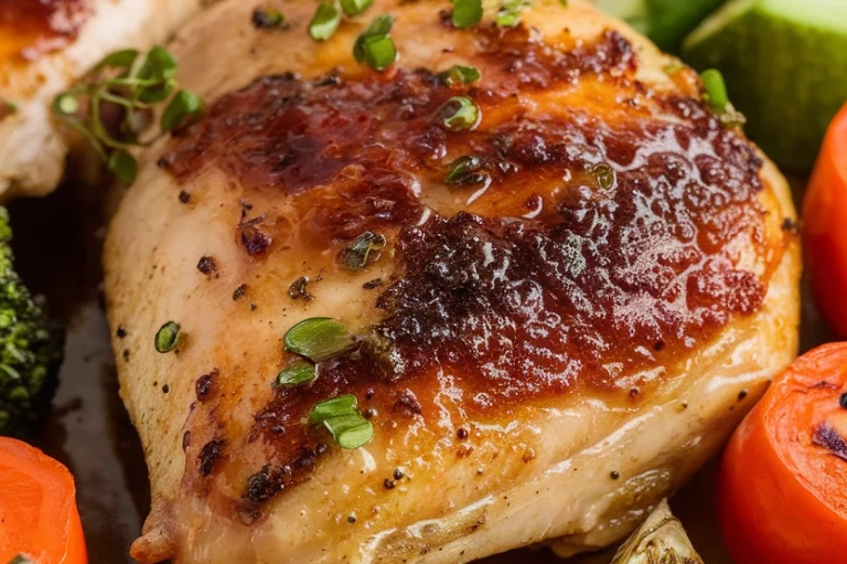 Honey Garlic Chicken with Roasted Vegetables - Featured Image
