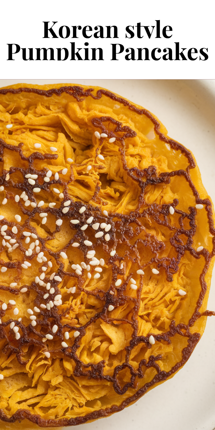 Korean-Style Pumpkin Pancakes Pinterest Pin