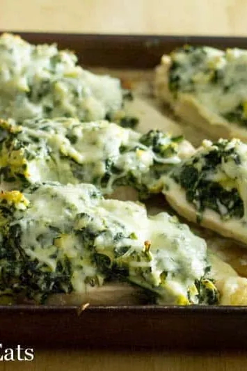 Lazy Spinach Artichoke Chicken Breasts