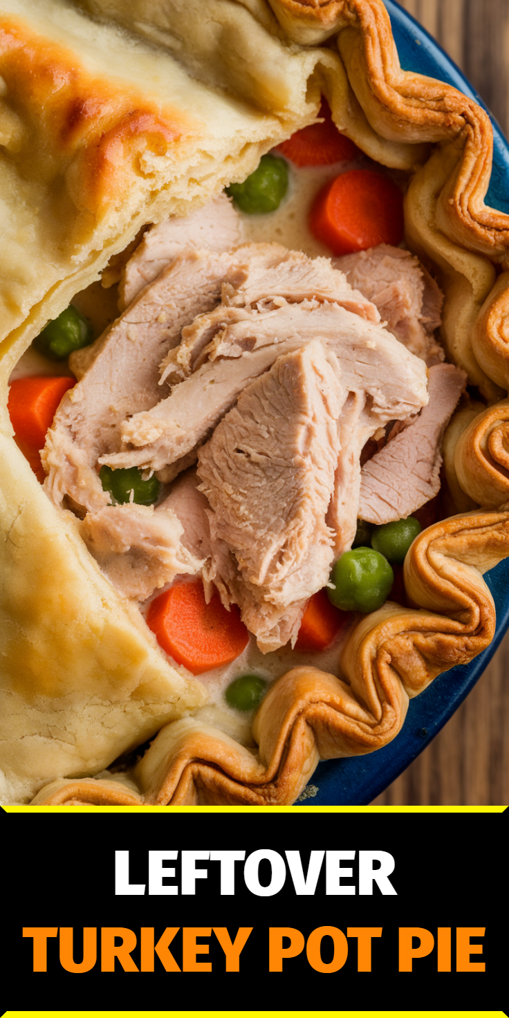 Leftover Turkey Pot Pie Pinterest Pin