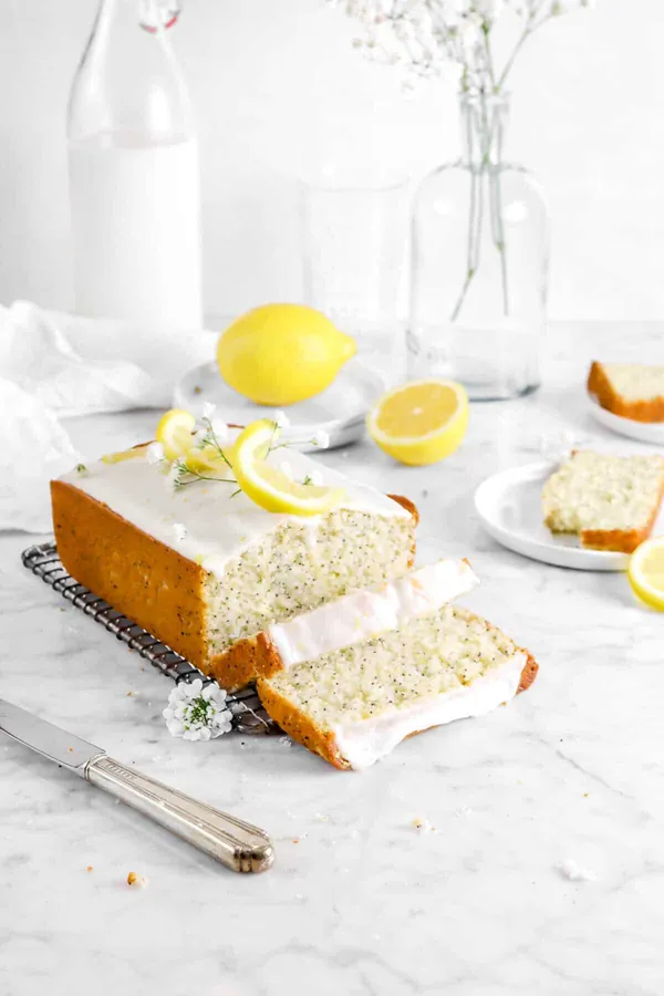 Lemon Poppy Seed Bread with Lemon Glaze