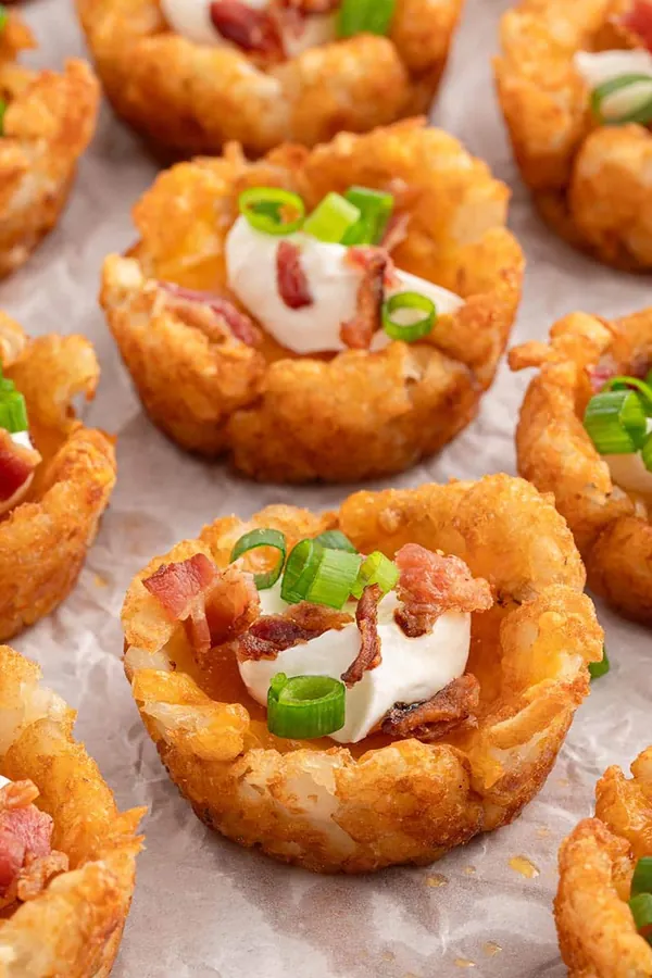 Loaded Tater Tot Cups
