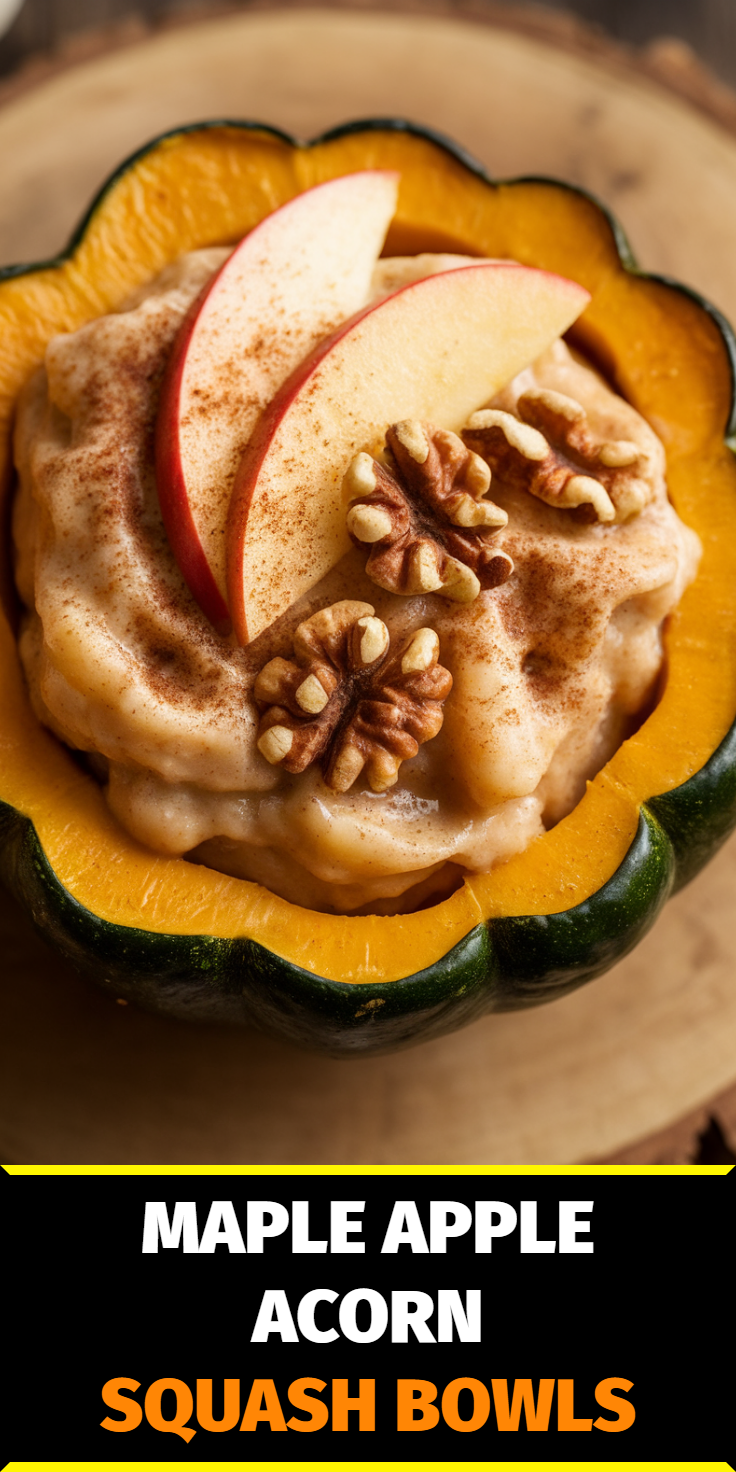 Maple Apple Acorn Squash Bowls Pinterest Pin