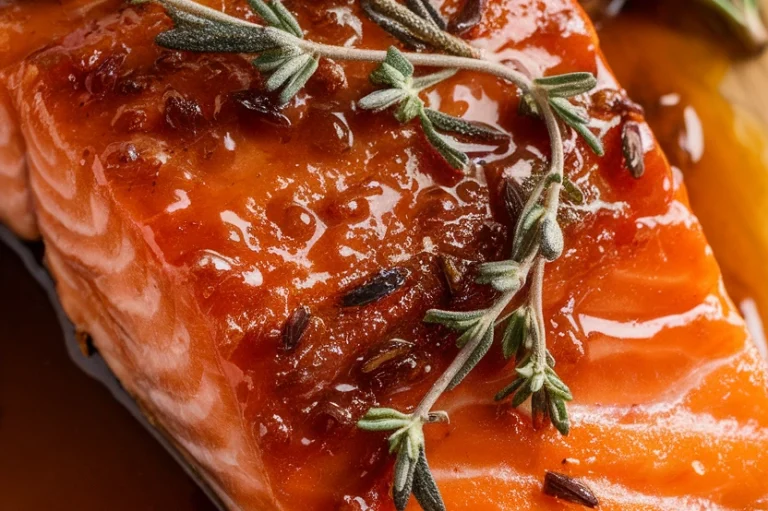 Maple Glazed Salmon with Fall Herbs - Featured Image
