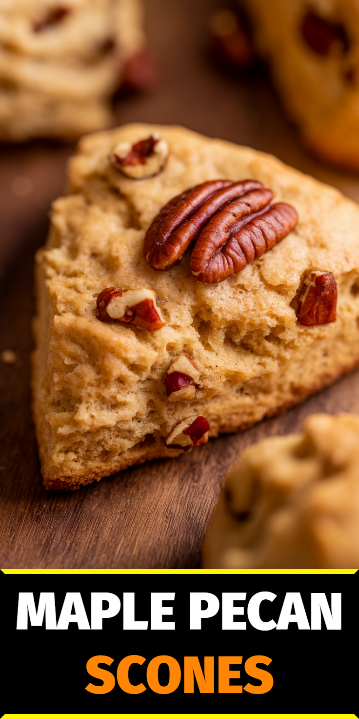 Maple Pecan Scones Pinterest Pin