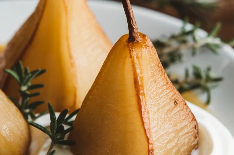 Maple Roasted Pears with Yogurt - Featured Image