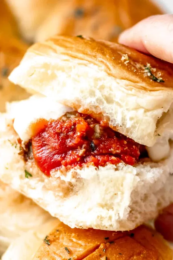 Meatball Sliders on King's Hawaiian Rolls