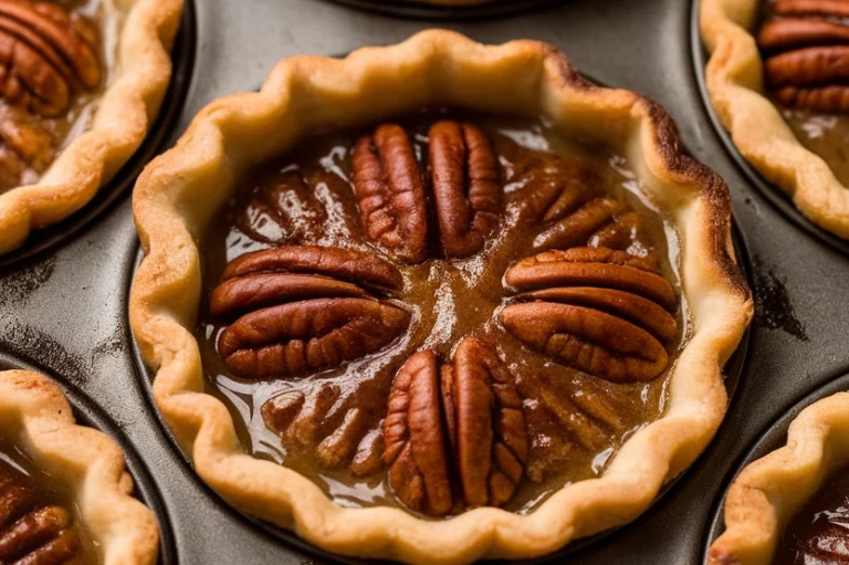 Mini Pecan Pies in Muffin Tins - Featured Image