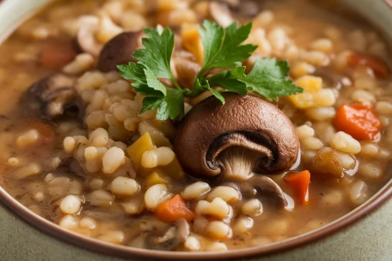 Mushroom Barley Soup - Featured Image