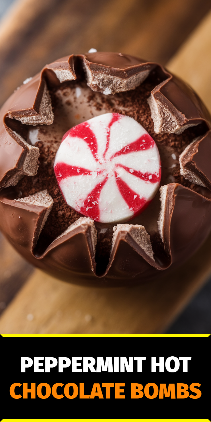 Peppermint Hot Chocolate Bombs Pinterest Pin