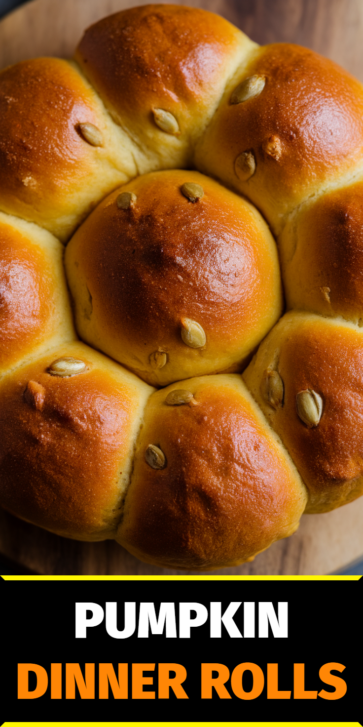 Pumpkin Dinner Rolls Pinterest Pin