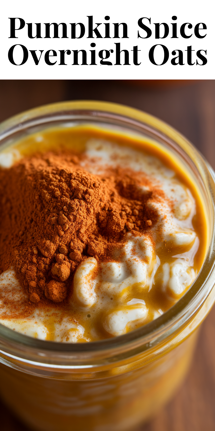 Pumpkin Spice Overnight Oats Pinterest Pin