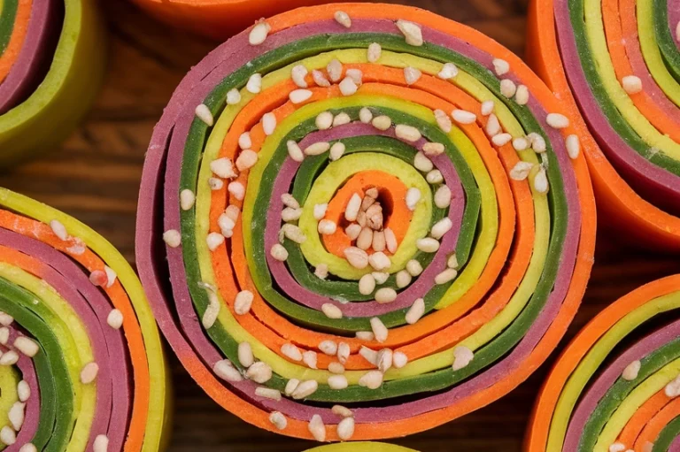 Rainbow Veggie Pinwheels - Featured Image