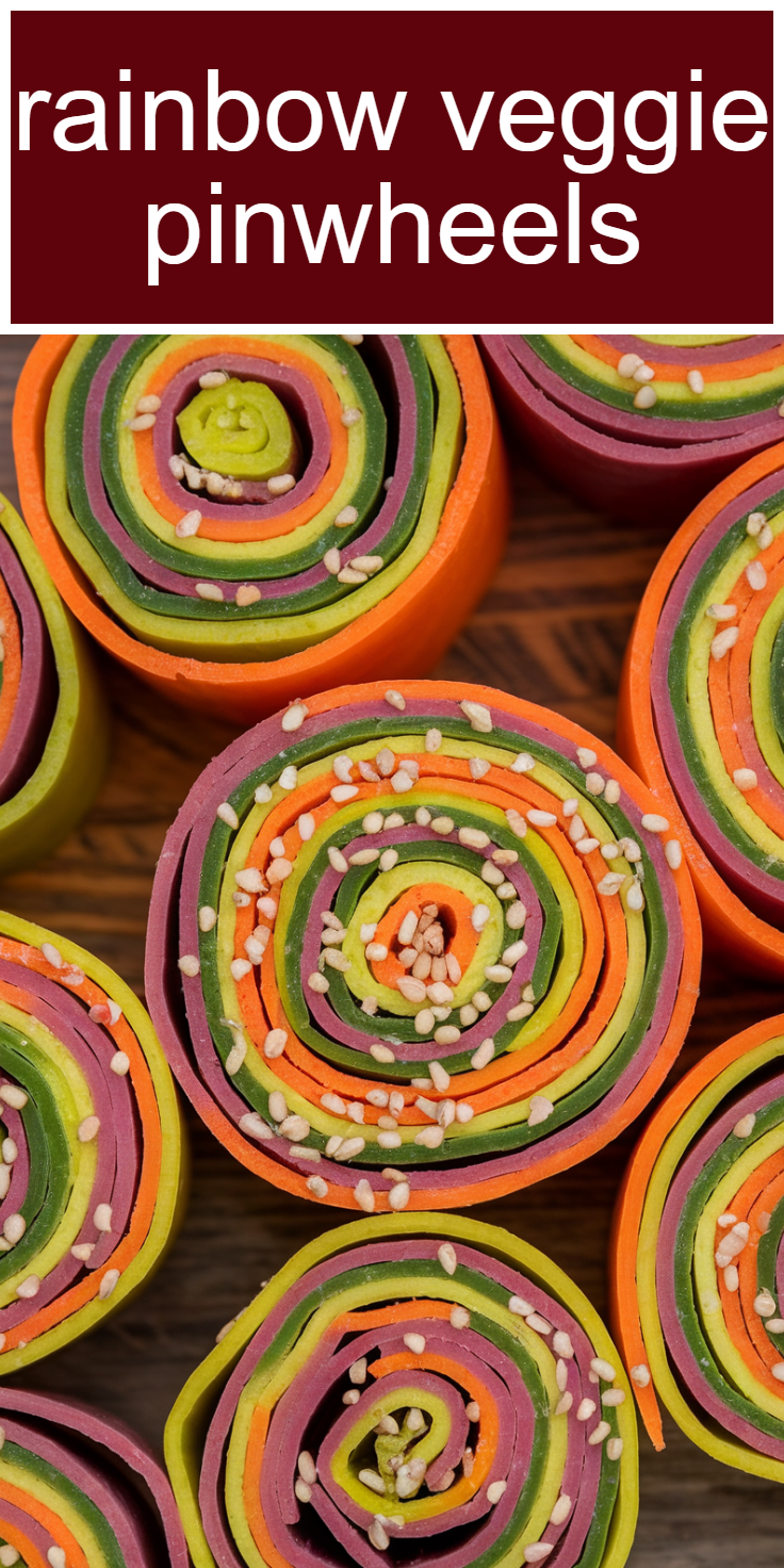 Rainbow Veggie Pinwheels Pinterest Pin