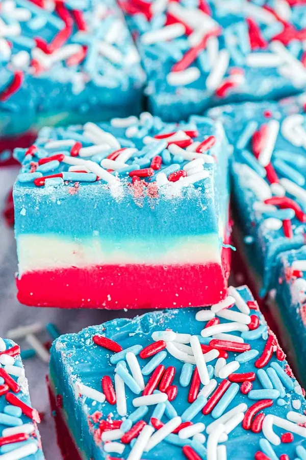 Red White and Blue Fudge