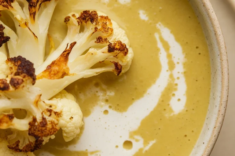 Roasted Cauliflower and Leek Soup - Featured Image