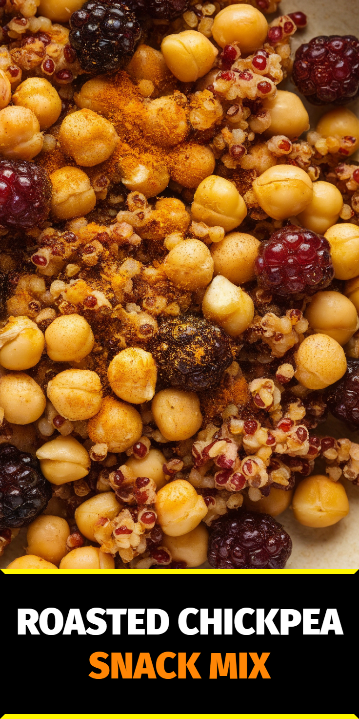Roasted Chickpea Snack Mix Pinterest Pin