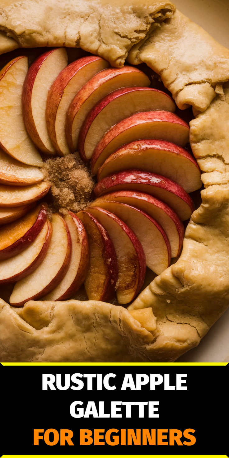 Rustic Apple Galette for Beginners Pinterest Pin