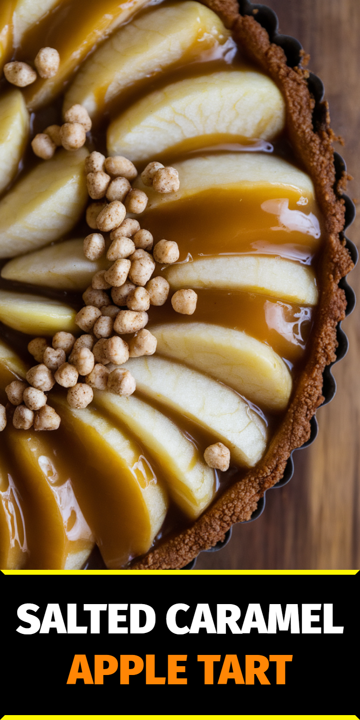 Salted Caramel Apple Tart Pinterest Pin