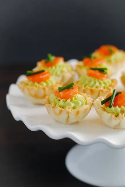 Smoked Salmon & Avocado Mousse Cups