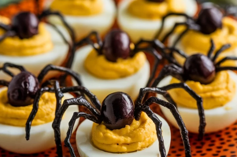 Spider Deviled Eggs - Featured Image