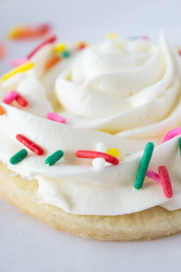 Spring Sugar Cookies with Marshmallow Buttercream