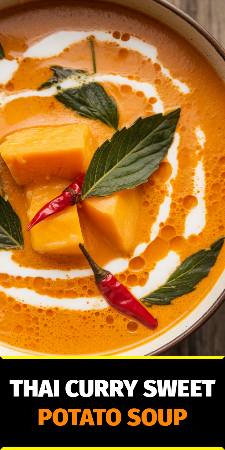 Thai Curry Sweet Potato Soup Pinterest Pin