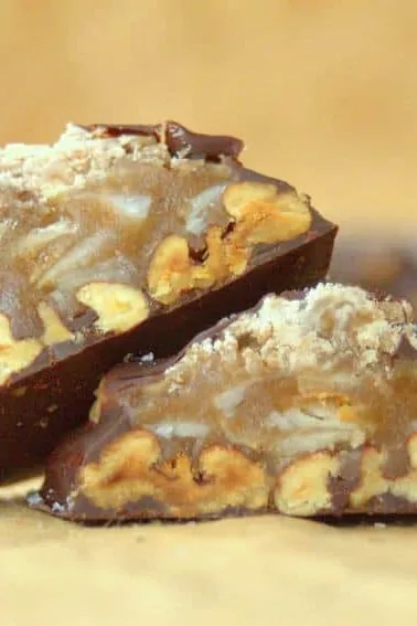 Toasted Coconut Toffee Pecan Turtles