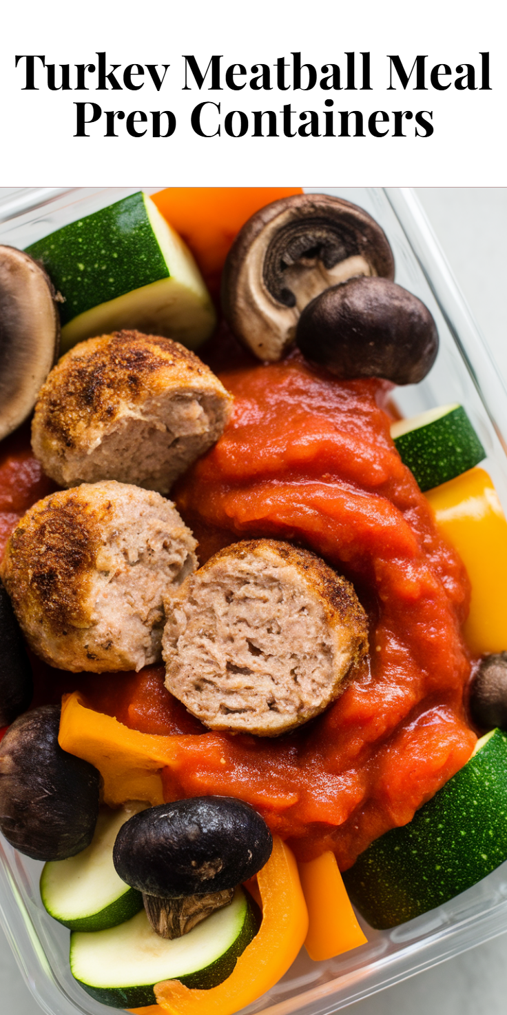 Turkey Meatball Meal Prep Containers Pinterest Pin