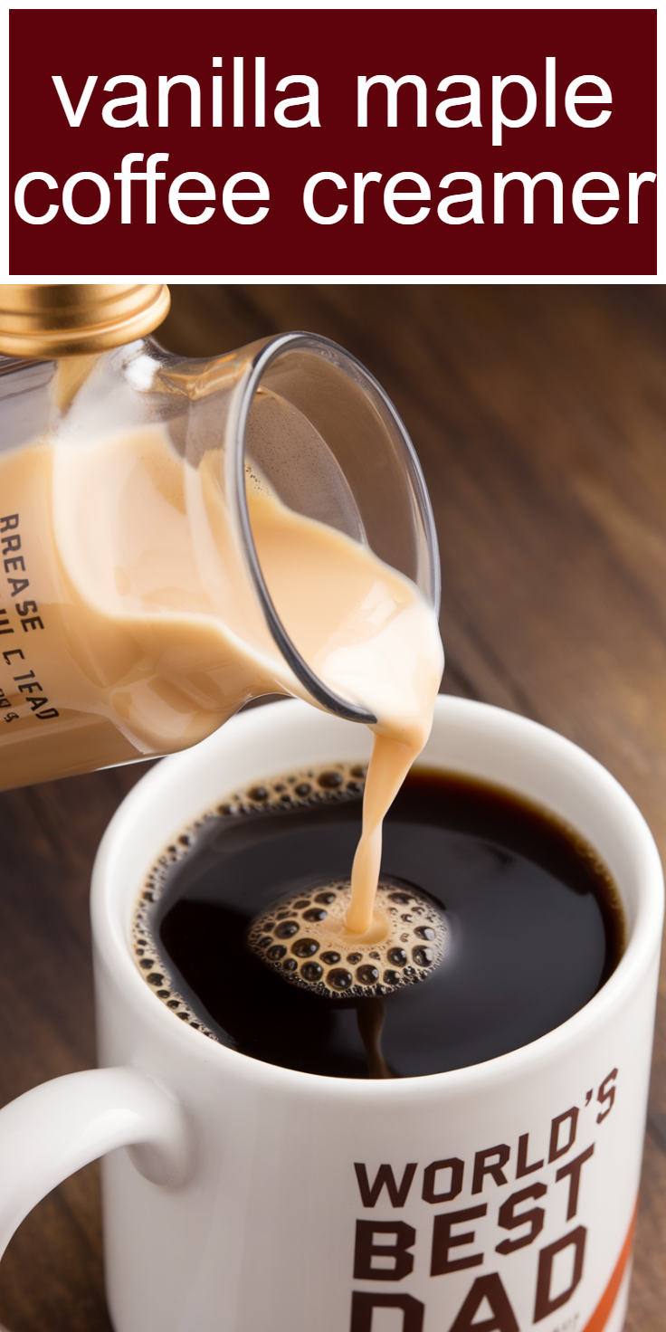 Vanilla Maple Coffee Creamer Pinterest Pin