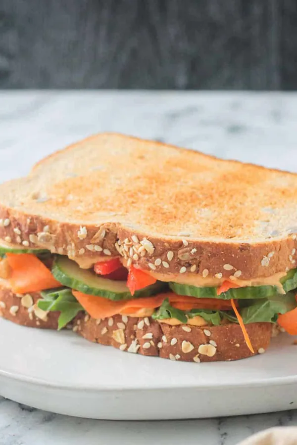 Veggie Hummus Sandwich