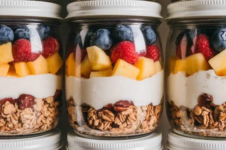 Yogurt Parfait Meal Prep Jars - Featured Image