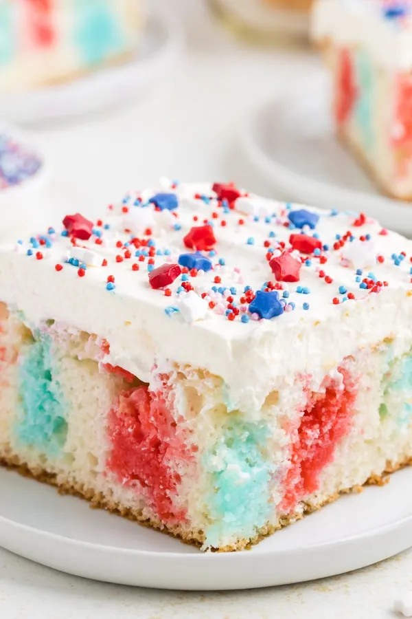4th of July Jello Cake