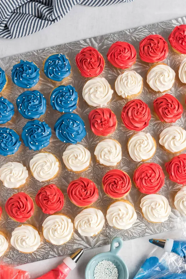 American Flag Cupcakes