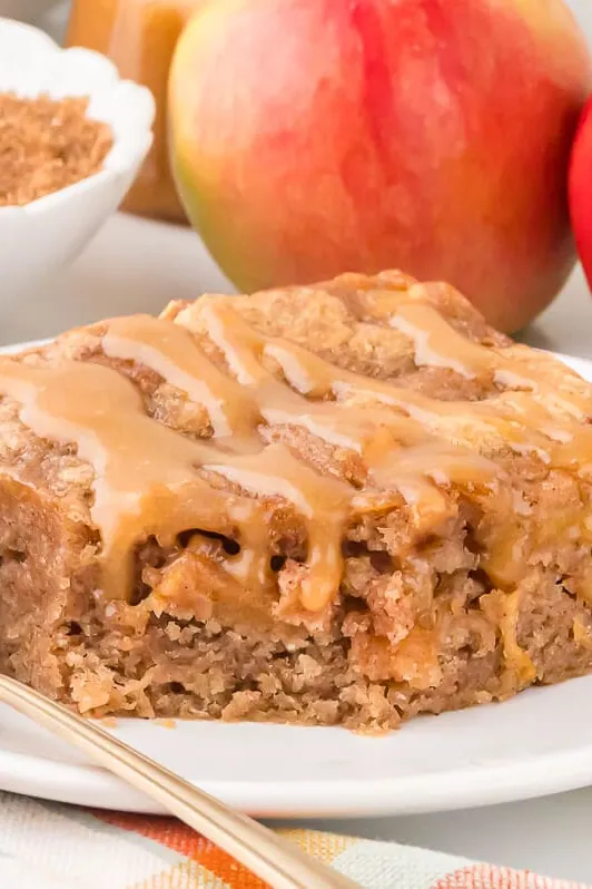 Apple Cake with Butterscotch Sauce