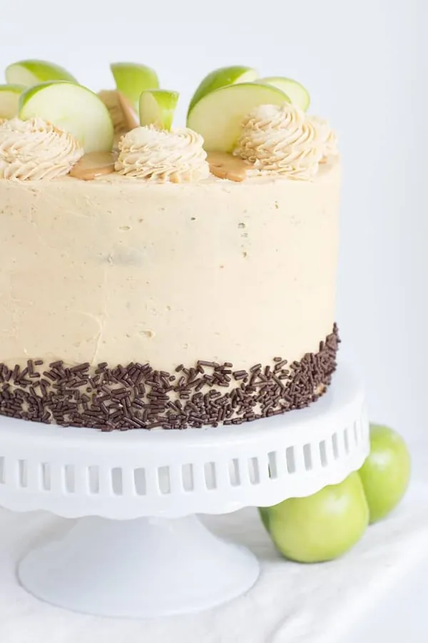 Apple Cake with Peanut Butter Frosting
