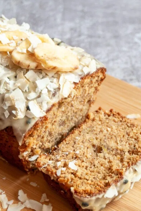 Banana Coconut and Passionfruit Cake